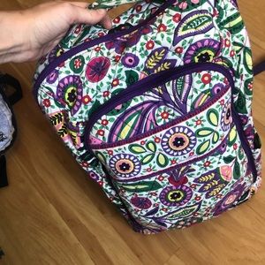 Vera Bradley Bookbag, laptop pocket included